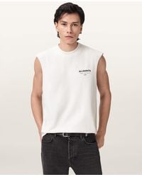 AllSaints - Underground Sleeveless Crew Neck T-Shirt - Lyst