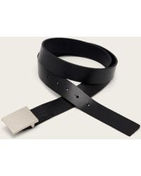 AllSaints - Lucas Leather Belt - Lyst