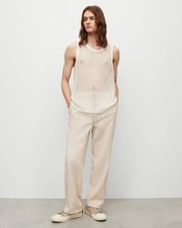 AllSaints - Anderson Mesh Relaxed Fit Vest - Lyst