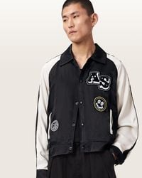 AllSaints - Orville Relaxed Fit Varsity Patch Jacket - Lyst