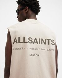 AllSaints - Access Relaxed Fit Sleeveless Tank Top - Lyst