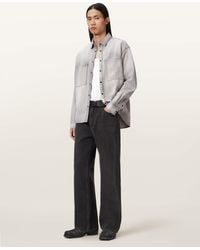 AllSaints - Al Oversized Denim Shirt - Lyst