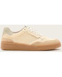 AllSaints - Regan Mesh And Suede Low Top Sneakers - Lyst