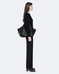 AllSaints - Siloh Oversized Leather Tote Bag - Lyst