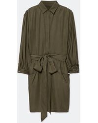 AllSaints - Noora Silk-Viscose Mini Dress - Lyst