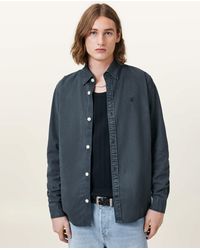 AllSaints - Bodhi Long Sleeve Ramskull Overshirt - Lyst