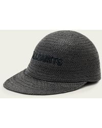 AllSaints - Mila Straw Baseball Cap - Lyst