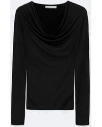 AllSaints - Lilla Cowl-Neck Slim-Fit Top - Lyst