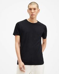 AllSaints - Figure Crew Neck Raw Edge T-Shirt - Lyst