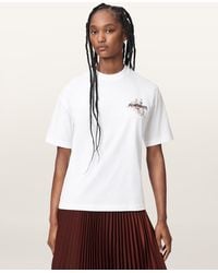 AllSaints - Valen Oversized Etta Cotton T-Shirt - Lyst