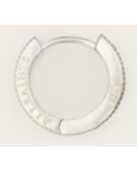 AllSaints - Otto Wide Huggie Earrings - Lyst