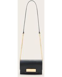 AllSaints - Etta Leather Clutch - Lyst