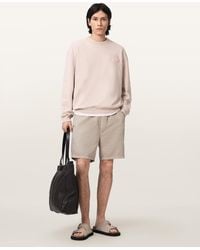 AllSaints - Insignia Crew Neck Cotton Sweatshirt - Lyst