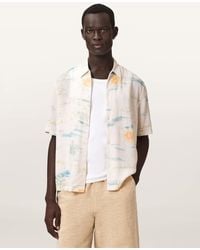 AllSaints - Breezer Boxy Short Sleeve Printed Shirt - Lyst