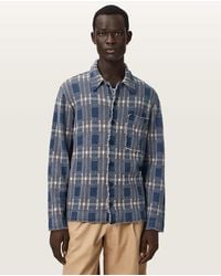 AllSaints - Solmar Knitted Check Cardigan - Lyst