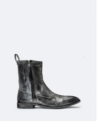 AllSaints - Dorian Zip-Up Leather Ankle Boots - Lyst