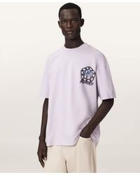 AllSaints - Affix Short Sleeve Oversized T-Shirt - Lyst