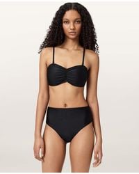 AllSaints - Court Strapless Bikini Top - Lyst