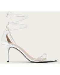 AllSaints - Ali Leather Siletto Sandals - Lyst