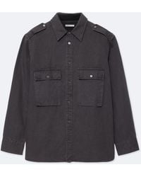 AllSaints - Hart Oversized Cotton-Linen Blend Shirt - Lyst