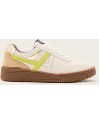 AllSaints - Vix Low Top Round Toe Suede Trainers - Lyst