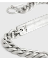 AllSaints I.d Sterling Silver Chain Bracelet - Metallic