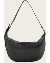 AllSaints - Luna Slouchy Leather Shoulder Bag - Lyst