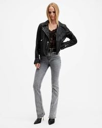 AllSaints - Haldan Slim Bootcut Stretch Denim Jeans - Lyst