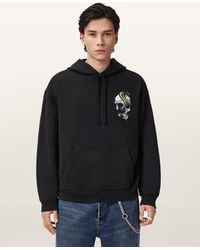 AllSaints - Snakehead Graphic Hoodie - Lyst