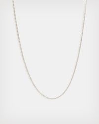 AllSaints - Curb Sterling Silver Chain - Lyst