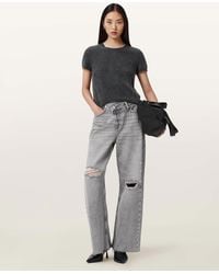AllSaints - Aki Crossover Jeans - Lyst