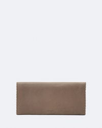 AllSaints - Siloh Pinked-Edge Leather Continental Wallet - Lyst