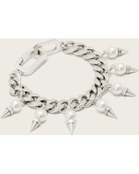 AllSaints - Rue Pearl Bracelet - Lyst