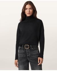 AllSaints - Ester Cashmere Roll Neck - Lyst