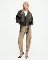 AllSaints - Frieda Tapered Cargo Trousers - Lyst