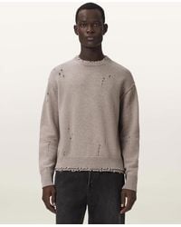 AllSaints - Wolf Oversized Wool Blend Jumper - Lyst
