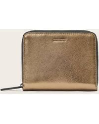 AllSaints - Lena Hex Zip Up Leather Wallet - Lyst