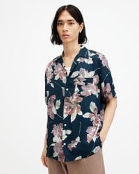 AllSaints - Zinnia Floral Print Relaxed Fit Shirt - Lyst