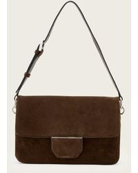 AllSaints - Ondine Suede Shoulder Bag - Lyst