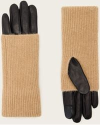 AllSaints - Onyx Leather Gloves - Lyst