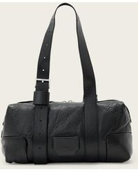 AllSaints - Ares Grain Leather Shoulder Bag - Lyst