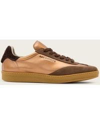 AllSaints - Leather Thelma Suede Low Top Trainers, /Us 6/Eu 36 - Lyst