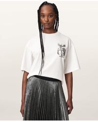 AllSaints - Seraph Amelie Oversized Graphic T-Shirt - Lyst