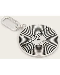 AllSaints - Record Sterling Pendant Charm - Lyst