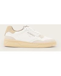 AllSaints - Regan Leather Low Top Sneakers - Lyst