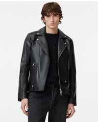 AllSaints - Milo Desserto Biker Jacket - Lyst