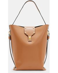 AllSaints - Miro Adjustable Leather Shoulder Bag - Lyst
