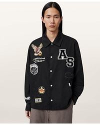 AllSaints - Soundman Patch Coach Jacket - Lyst