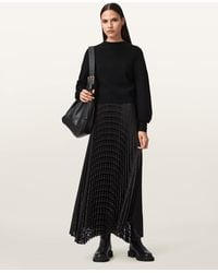 AllSaints - Sinead 2-In-1 Pleated Dress - Lyst