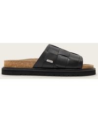 AllSaints - Randal Woven Leather Sandals - Lyst